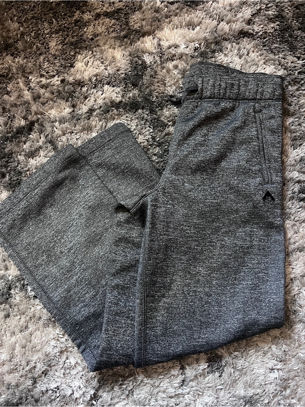 Boys 12 Heathered Gray Fleece Lined Sweatpants